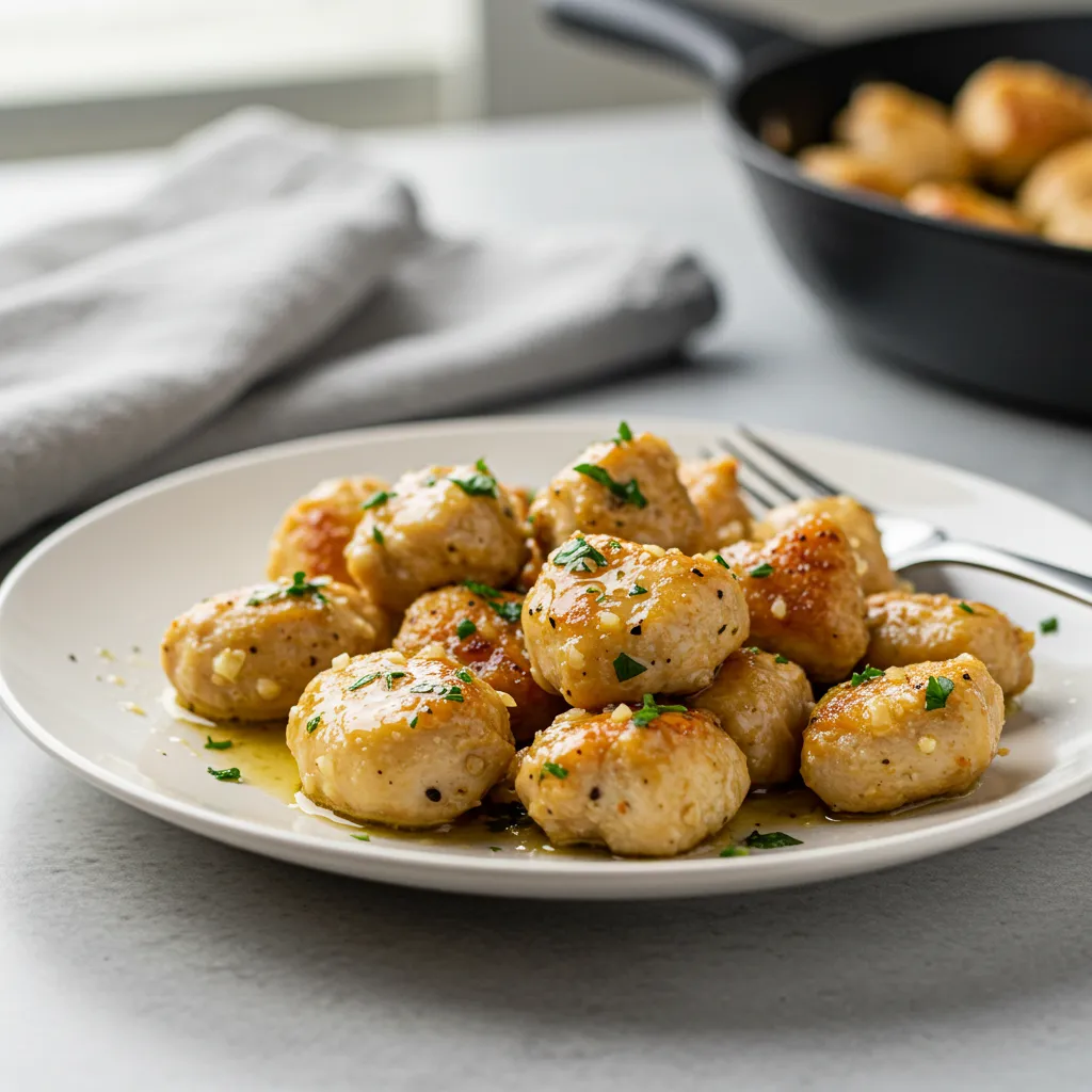 15-Minute Garlic Butter Chicken Bites: Easy One-Pan Recipe - secondary view